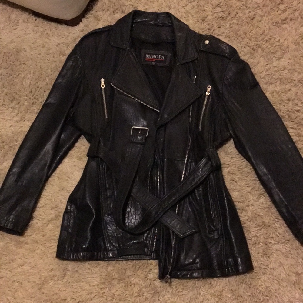Vintage genuine leather jacket