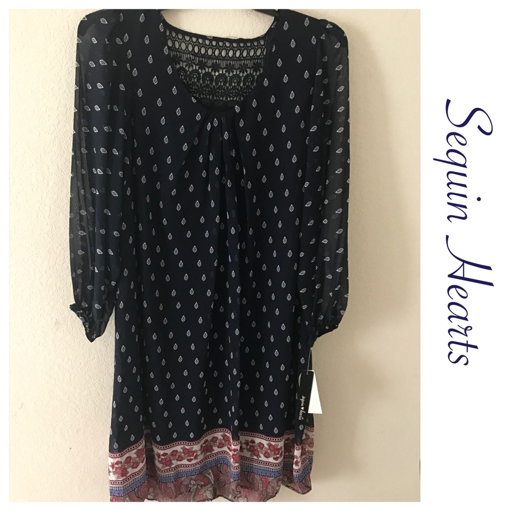 Navy Shift Dress