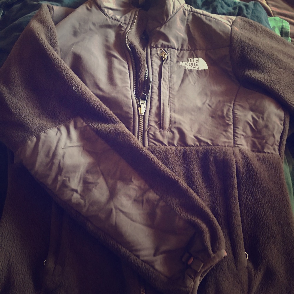 Northface brown shell sweater