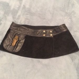 Black urban outfitters belt with pocket