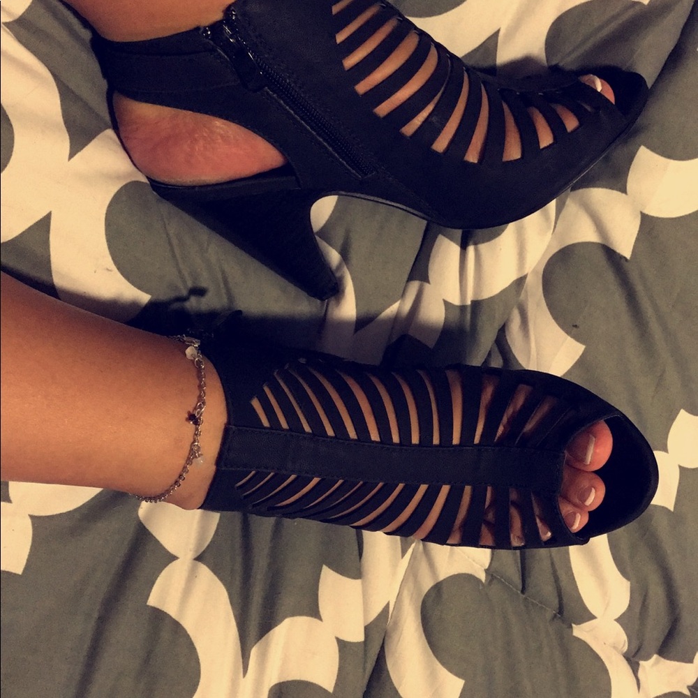 Strappy heels