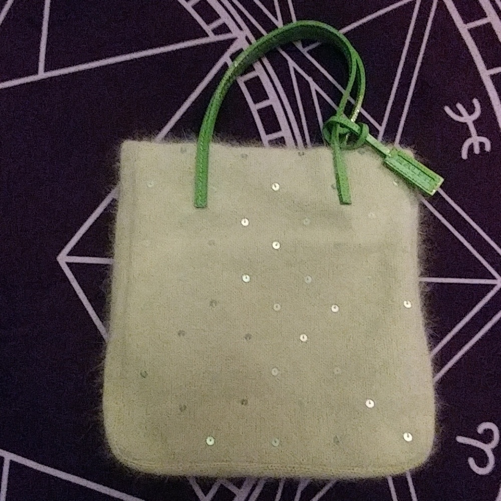 RALPH Lauren Mohair Evening Bag mint Sparkle