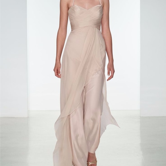 Amsale Dresses Amsale G939c Bridesmaid Dress Hunter Green Poshmark