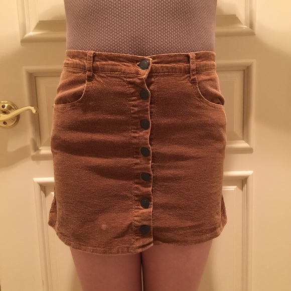 Button Up Brandy Melville Mini Skirt - Picture 3 of 5