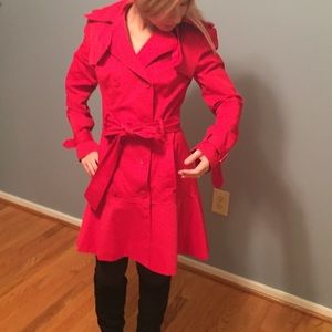 Red XS Bebe Trenchcoat