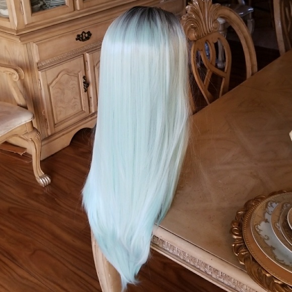 Ombre Mint Green Wig main image 3