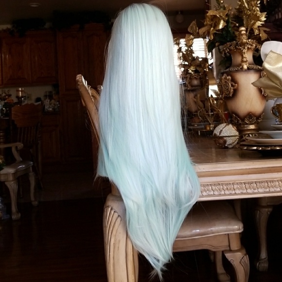 Ombre Mint Green Wig main image 4
