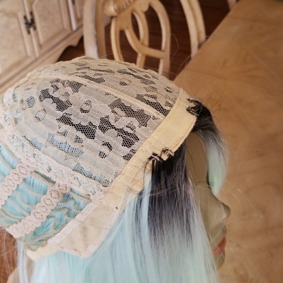Ombre Mint Green Wig main image 5