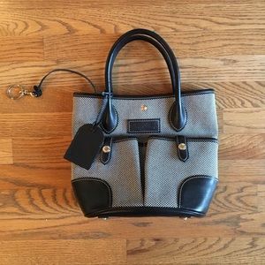 AUTHENTIC Canvas/Leather Dooney & Burke Bucket Bag
