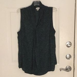 Ava & Viv Sleeveless Blouse with Bow Neck