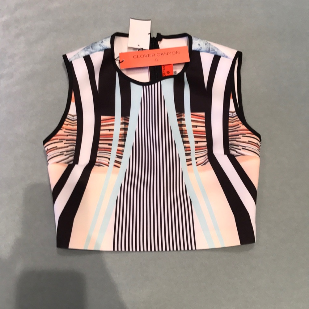 Clover Canyon Neoprene Crop Top *NEW* XS