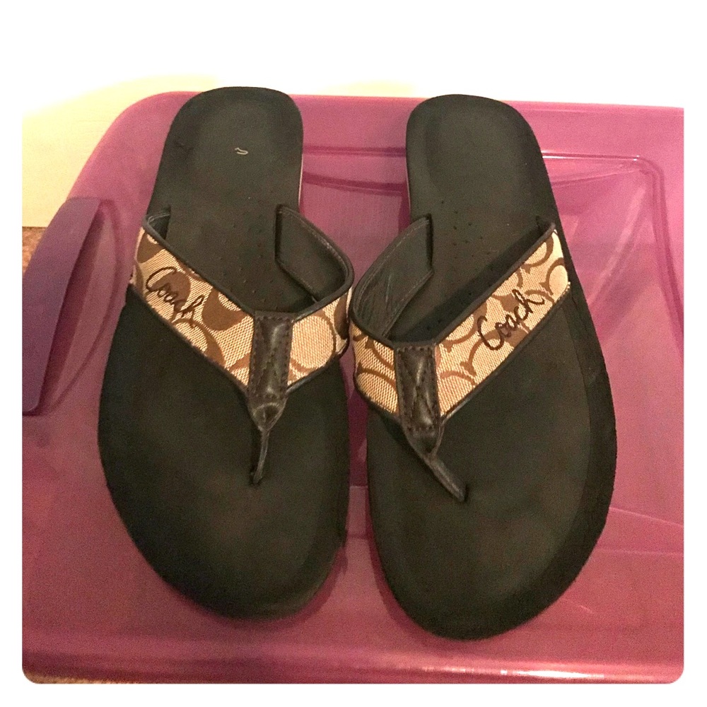 Coach Jencey Flip Flops Size 10