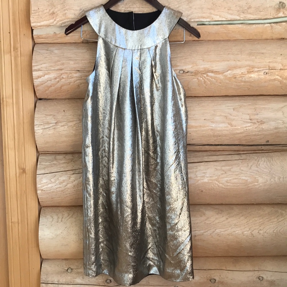 ❌SOLD❌NWT Nicole Miller Metallic Party Dress - Picture 2 of 8