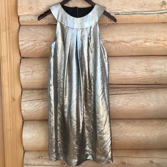 ❌SOLD❌NWT Nicole Miller Metallic Party Dress - Picture 2 of 8