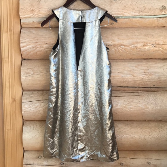 ❌SOLD❌NWT Nicole Miller Metallic Party Dress - Picture 3 of 8