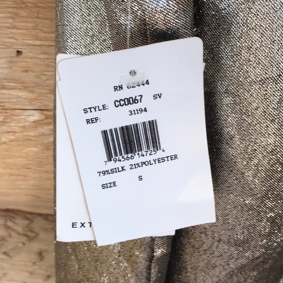 ❌SOLD❌NWT Nicole Miller Metallic Party Dress - Picture 6 of 8