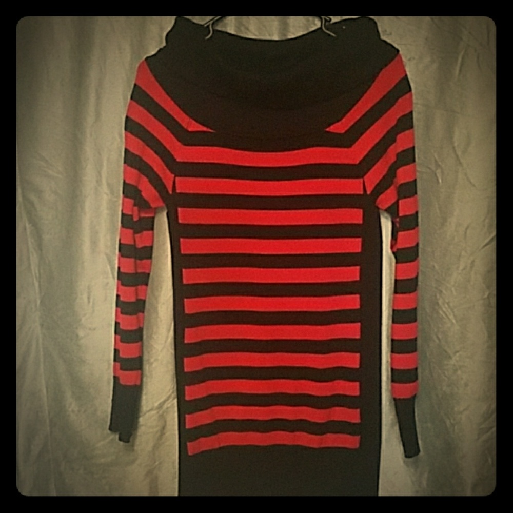 Black & Red stripe sweater