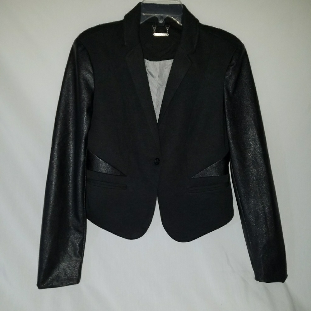 Black Crop Coat