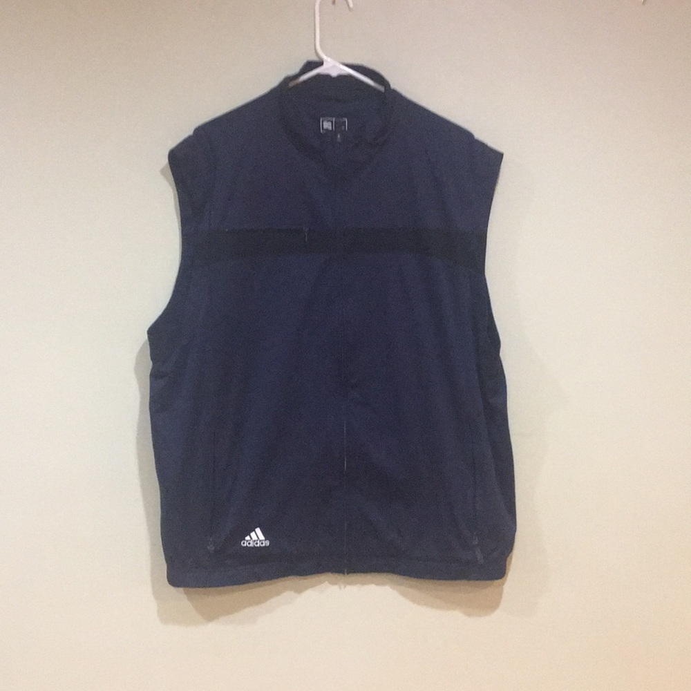 Adidas navy climaproof wind vest XL