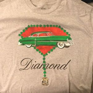 Large diamond supply co shirt in grey “classic”