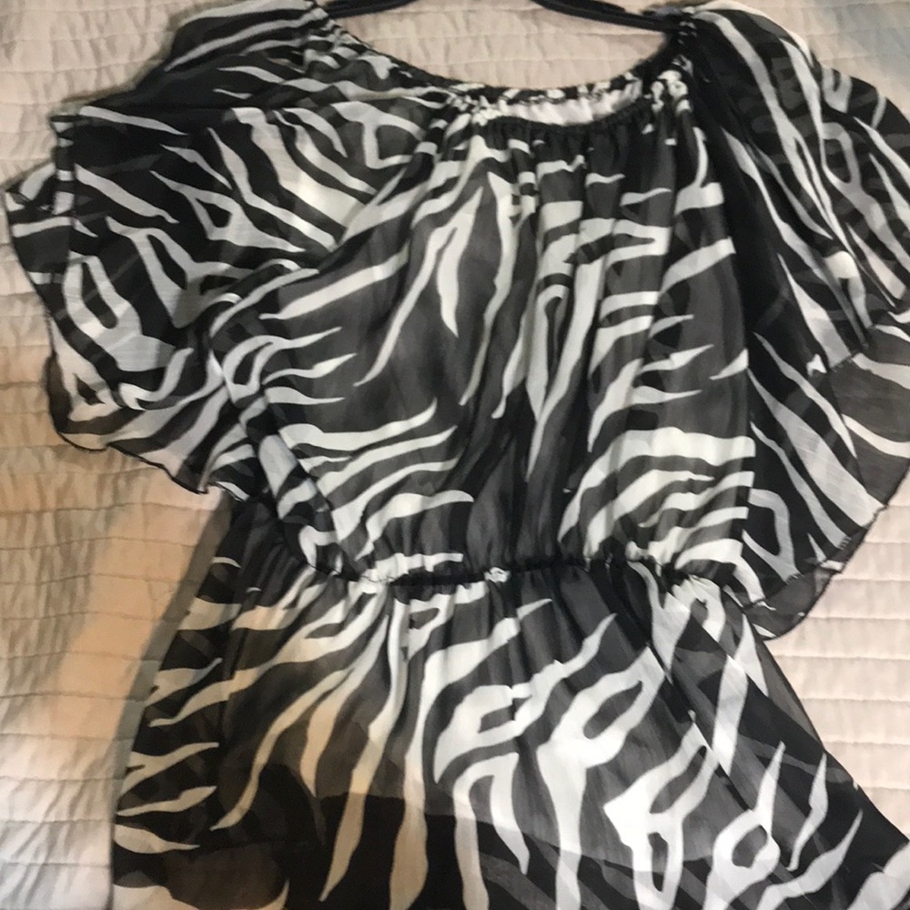 Zebra print blouse