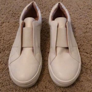 Top Shop white slip ons! Never worn! Brand new