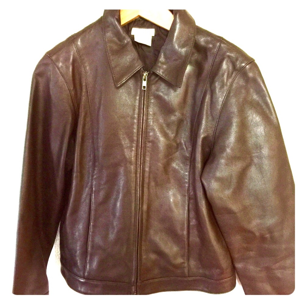 GNW 100% Italian lambskin jacket, women's small