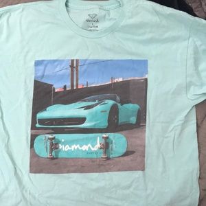 Diamond supply co tee teal