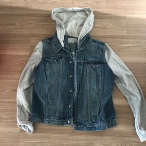 Hinge hooded jean-jacket, size XL