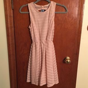 Pink skater dress with back cut out