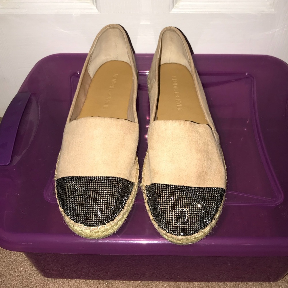 Kendall & Kylie Studded Espadrilles Size 10