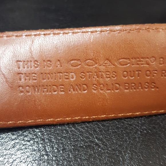 Coach Leather Belt