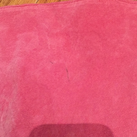 VTG JPR Petite Pink Suede 3/4 Sleeve Blazer Small - Picture 3 of 3