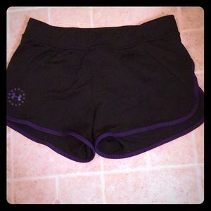 Black athletic shorts