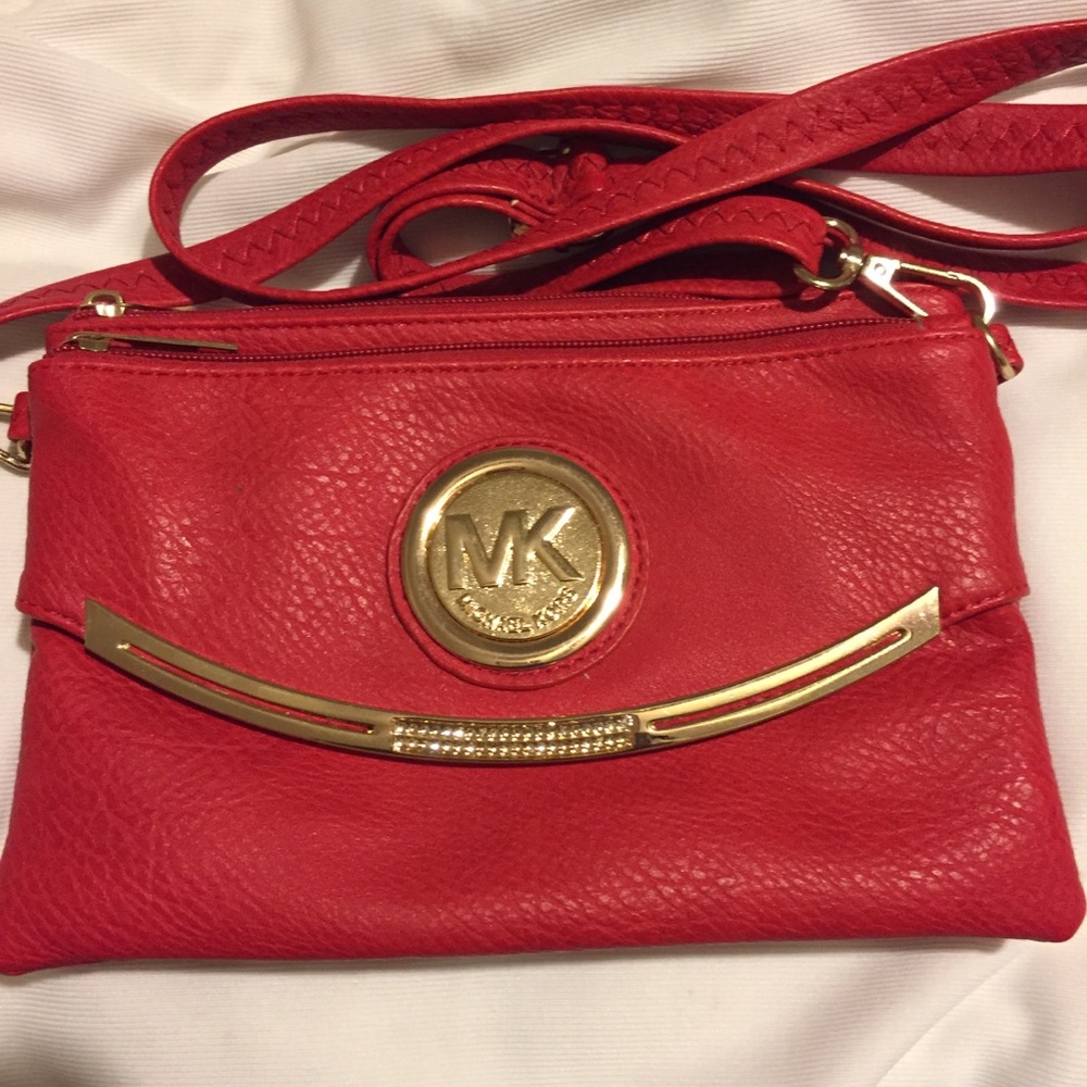 Fulton Crossbody Bag Leather Red