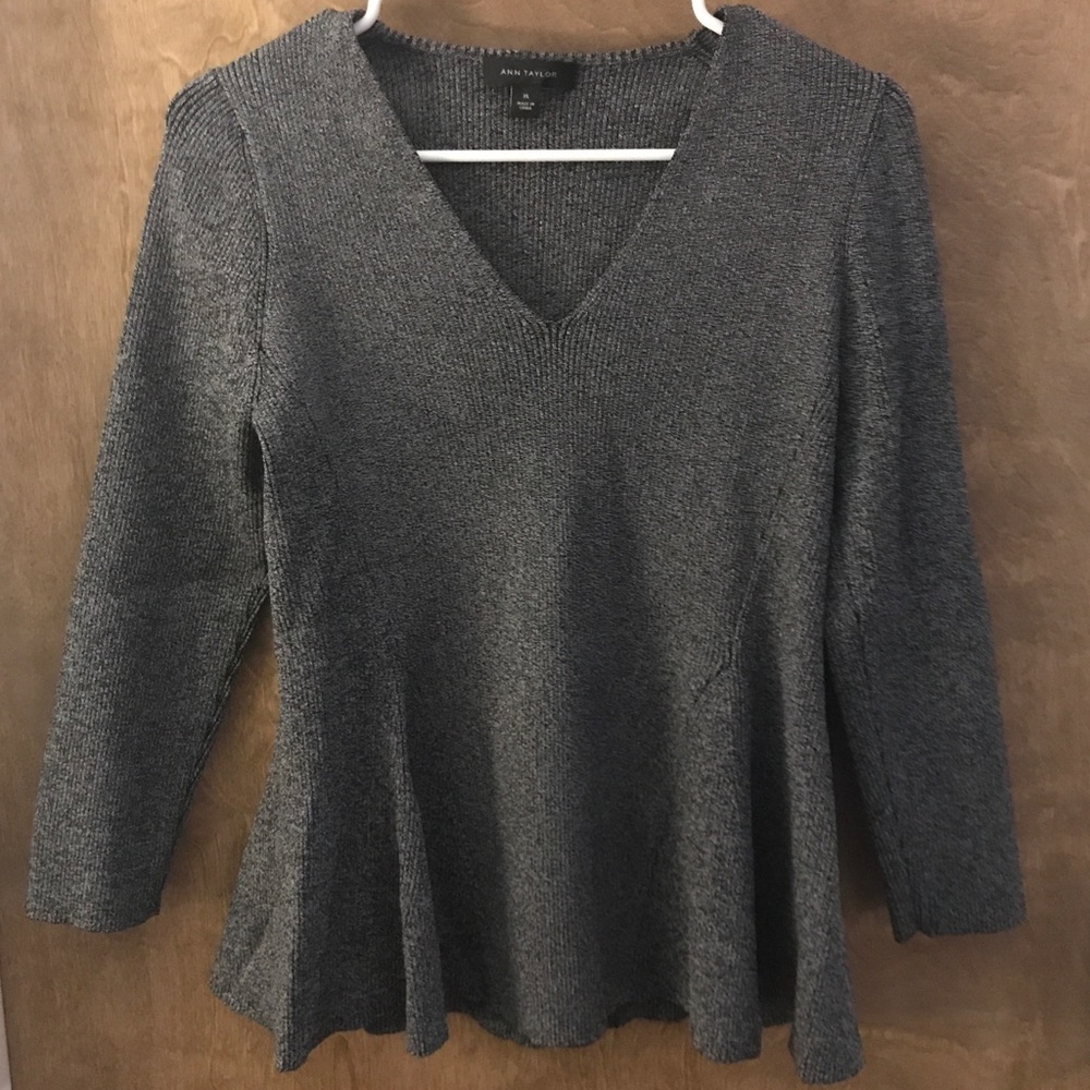 XL Ann Taylor Peplum sweater - only tried on once