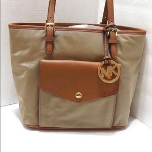Michael Kors Tan Caramel Tote Nylon