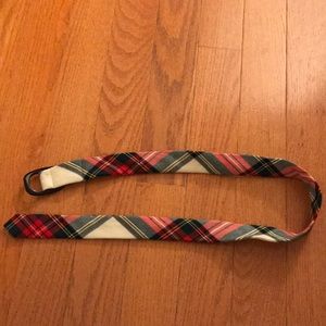 Jcrew Holiday plaid belt