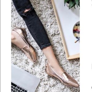 Forever 21 Faux Leather Loafers (pink)