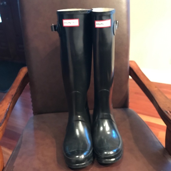 Hunter Shoes - BNWOT HUNTER BOOTS Tall Black Sz 9