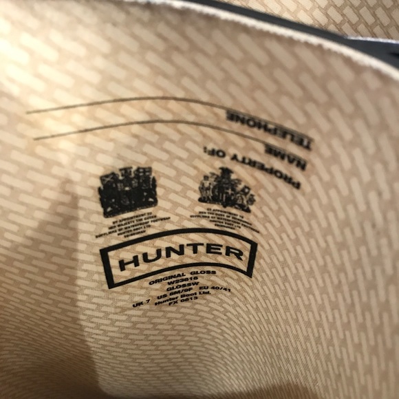 BNWOT HUNTER BOOTS Tall Black Sz 9 - Picture 4 of 4