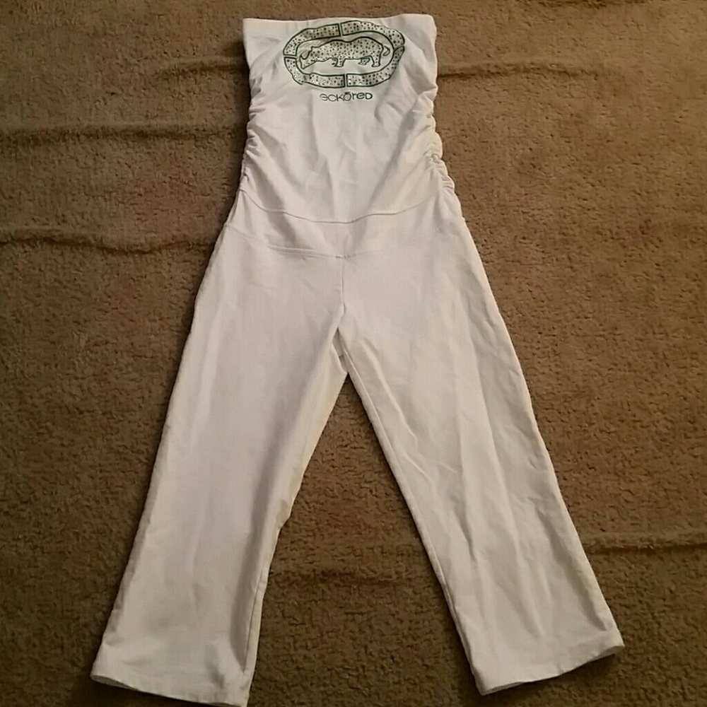 Eckored Strapless Capri Jumpsuit