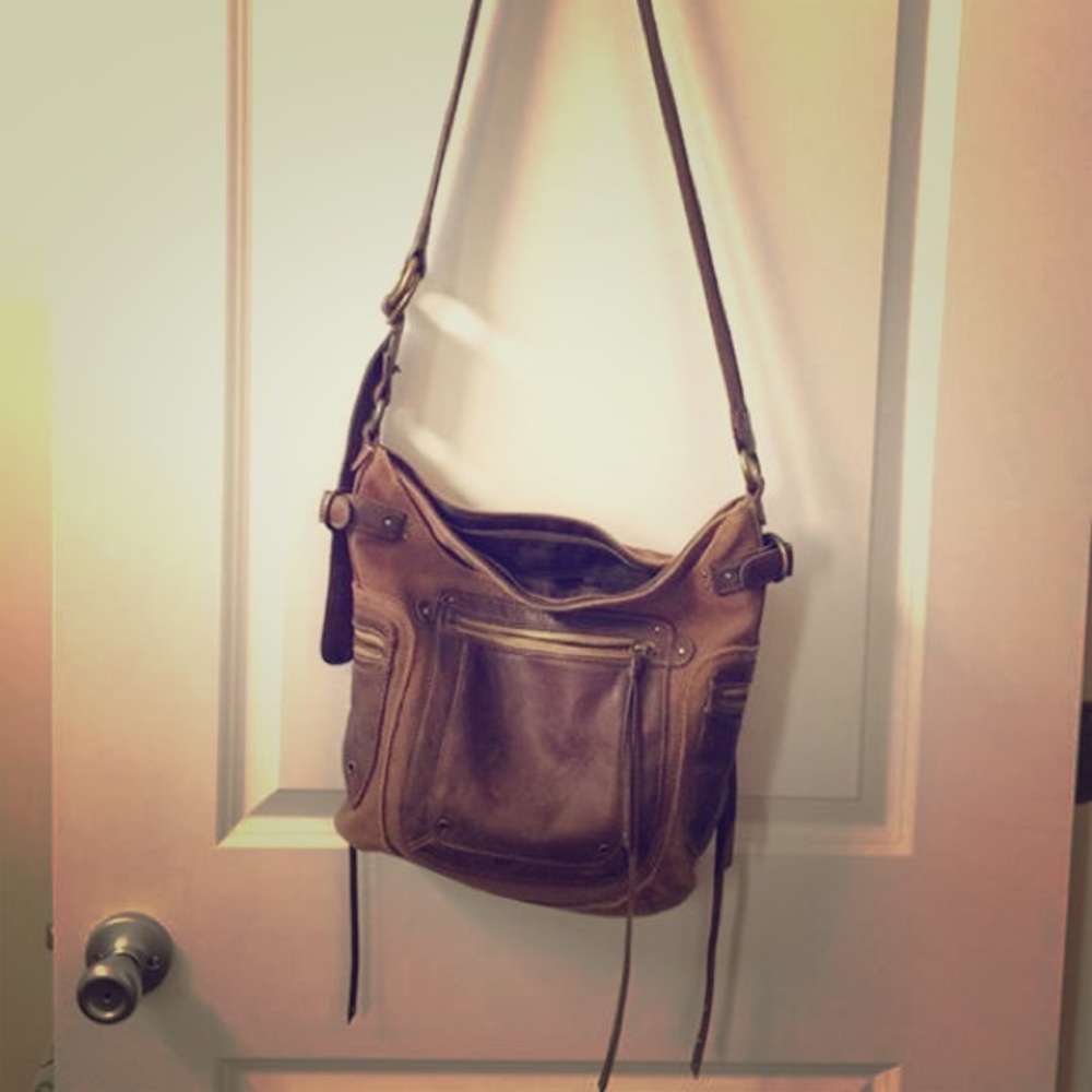 Leather & Canvas Fossil Messenger Bag