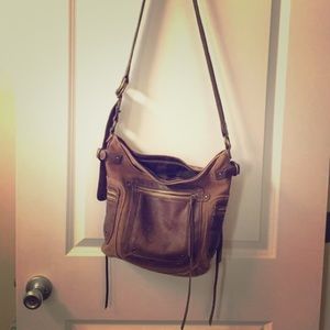 Leather & Canvas Fossil Messenger Bag