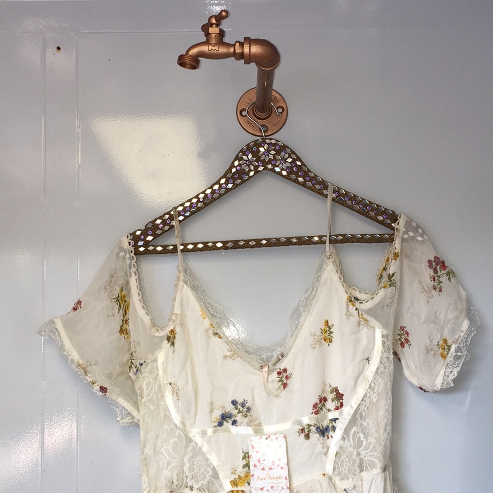 FREE PEOPLE MAGNOLIA LACE FLORAL MAXI DRESS OFF SH - Picture 2 of 7