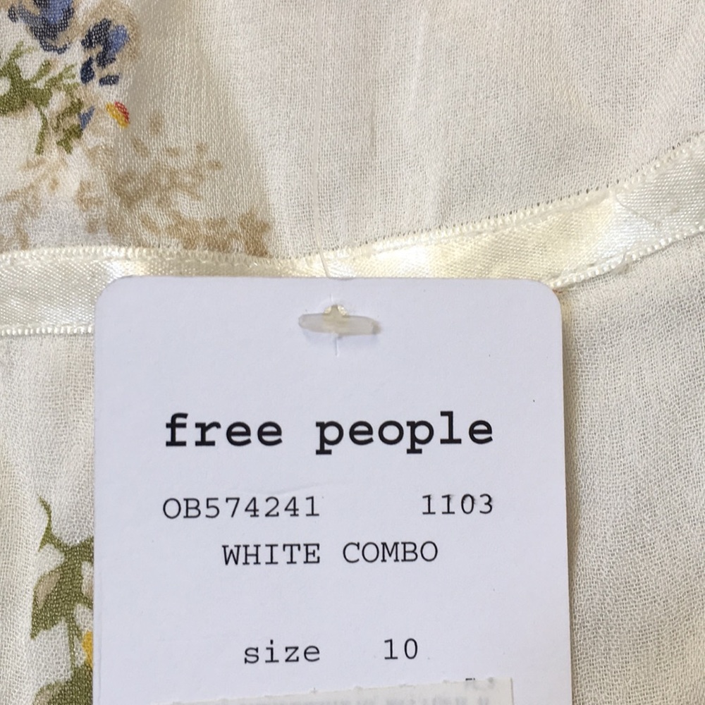 FREE PEOPLE MAGNOLIA LACE FLORAL MAXI DRESS OFF SH - Picture 7 of 7