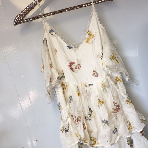 FREE PEOPLE MAGNOLIA LACE FLORAL MAXI DRESS OFF SH - Picture 5 of 7
