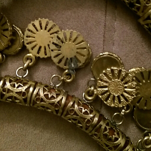 ?HP?4/7 Vintage 2-Strand Embellished Woven Belt main image 4