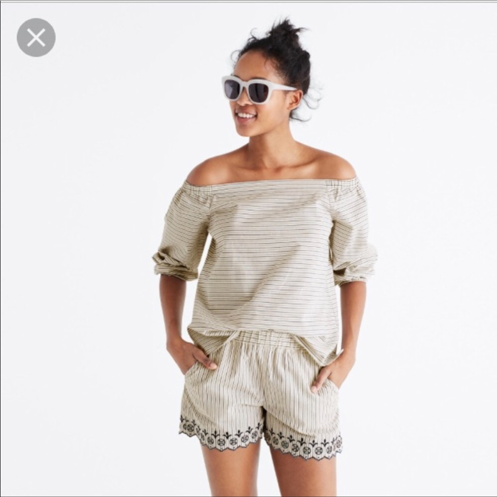 Madewell Jardin off the shoulder top