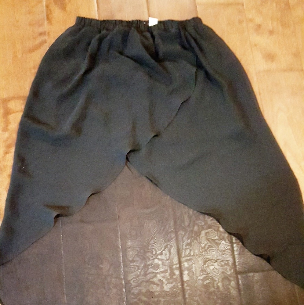Hi-lo Black Skirt
